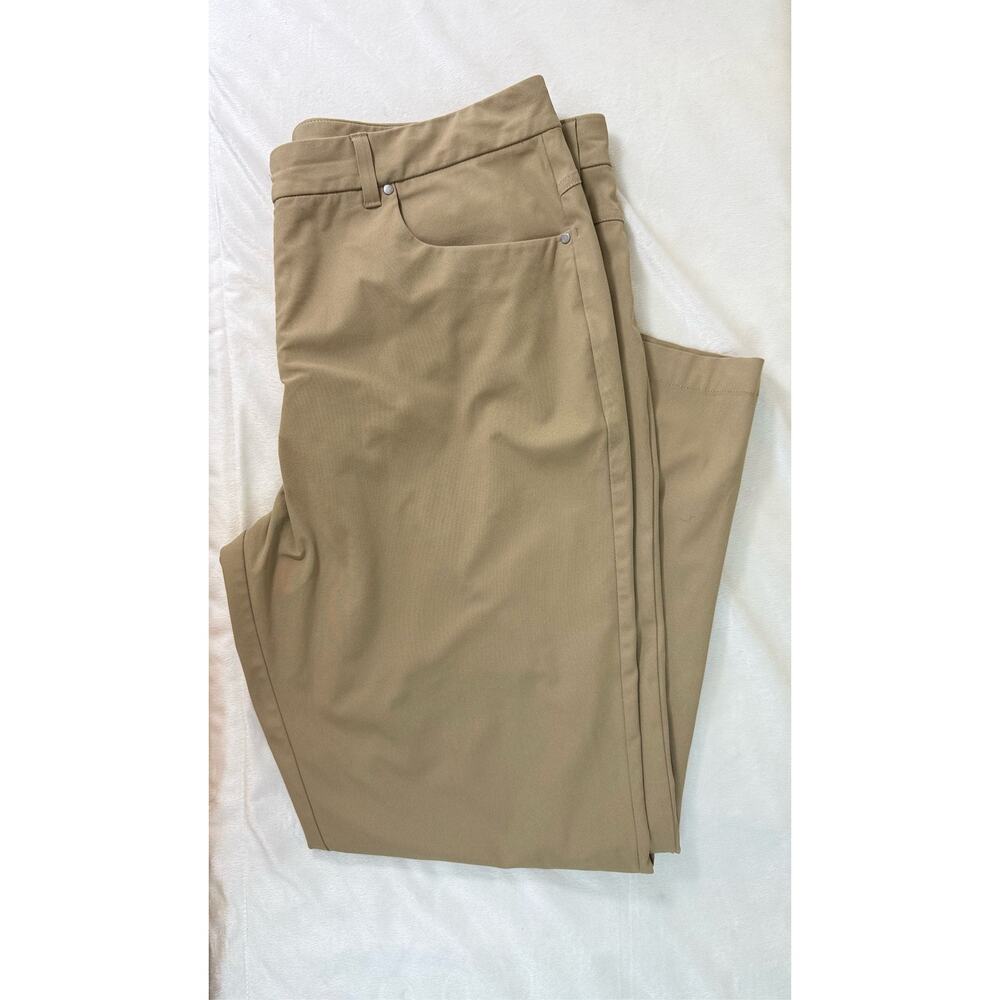 VRST Athletic Performance Pants Khaki Stretch Golf Techwear